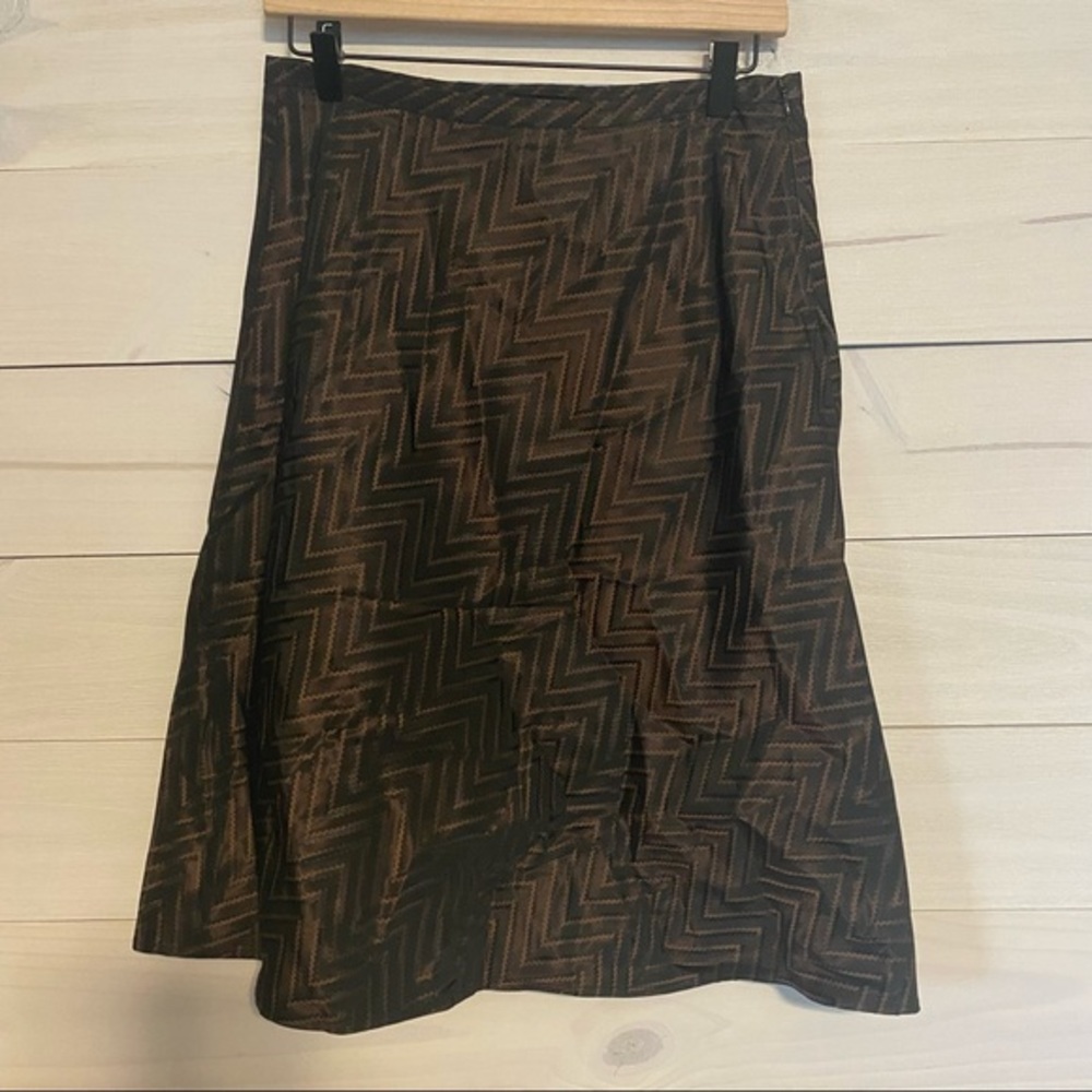 THE LIMITED black and brown a-line skirt